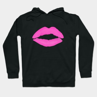 Cute Hot Pink Painted Lip T-shirt Hoodie